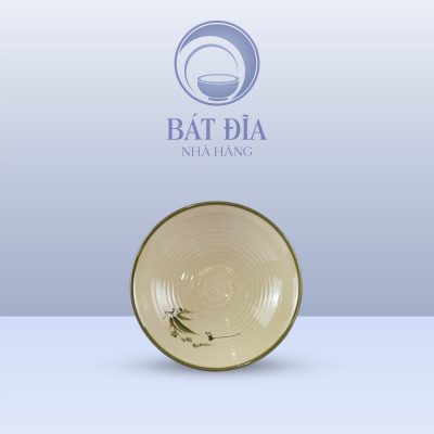 Bát Salad Tròn Men Xanh Đào Chuồn