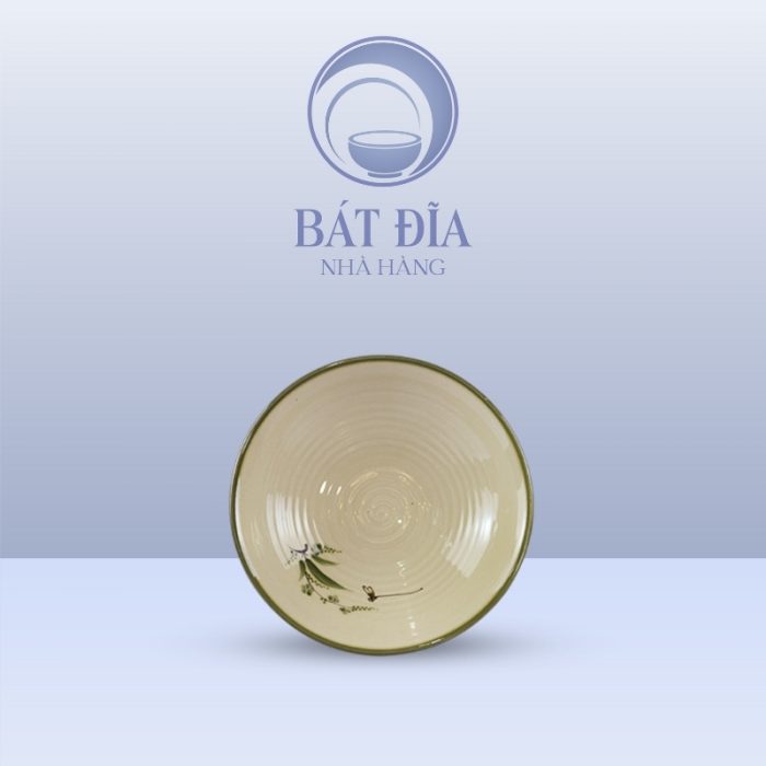 Bát Salad Tròn Men Xanh Đào Chuồn