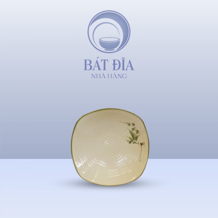 Bát Salad Vuông Men Xanh Đào Chuồn