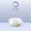 Bát Soup Có Nắp Melamine Trắng