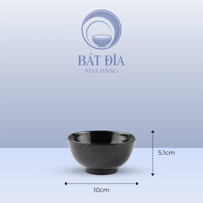 Kích Thước Bát Soup Melamine Đen