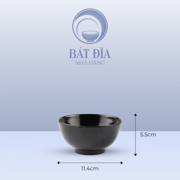 Kích Thước Bát Soup Melamine Đen