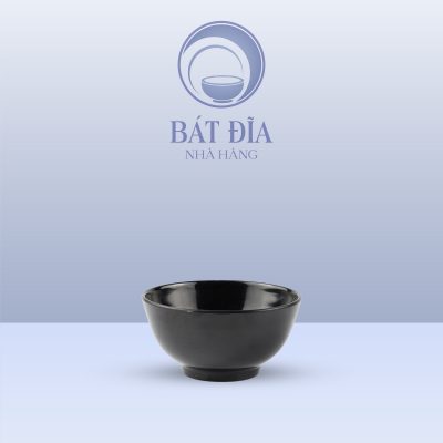 Bát Soup Melamine Đen