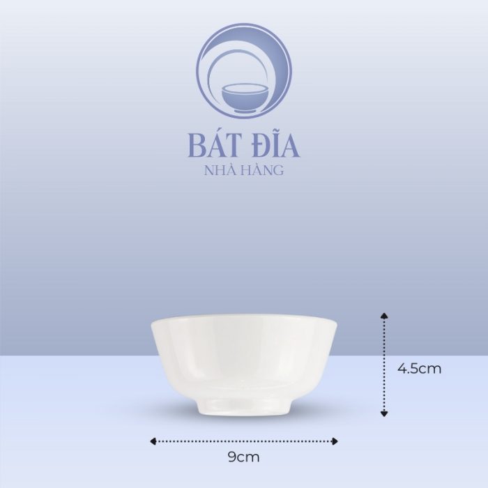 Kích Thước Bát Soup Melamine Trắng