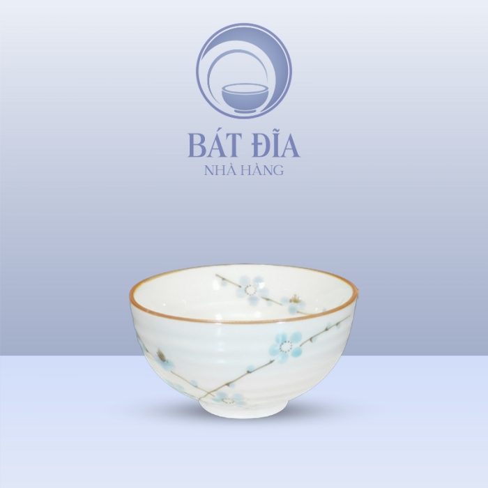 Bát Soup Men Kem Hoa Đào Xanh