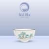 Bát Soup Men Kem Vẽ Sen Xanh