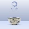 Bát Soup Men Rạn Vẽ Chuồn Xanh