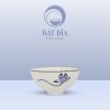 Bát Soup Men Trắng Vẽ Sen Lam