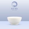 Bát Tròn Dày Melamine Trắng
