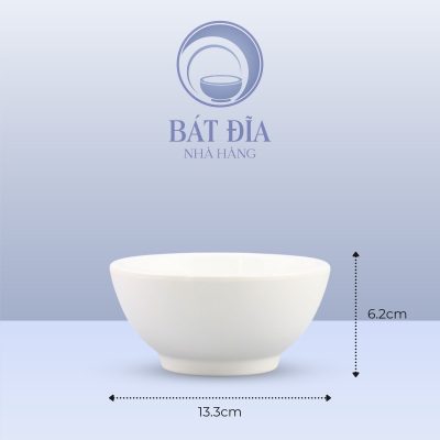 Kích Thước Bát Tròn Dày Melamine Trắng