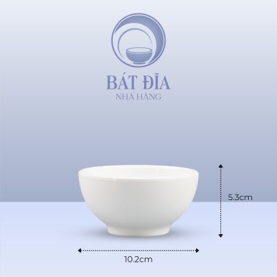 Kích Thước Bát Tròn Melamine Trắng
