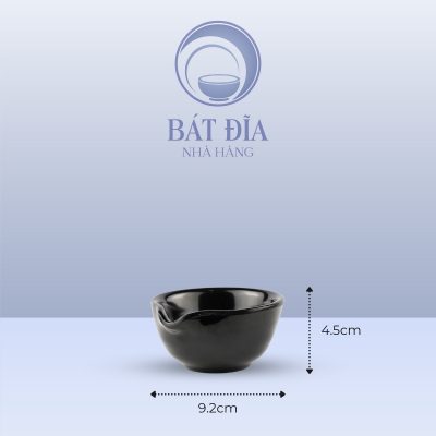 Kích Thước Bát Tương Melamine Đen