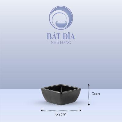 Kích Thước Bát Vuông Melamine Đen