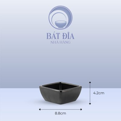 Kích Thước Bát Vuông Melamine Đen
