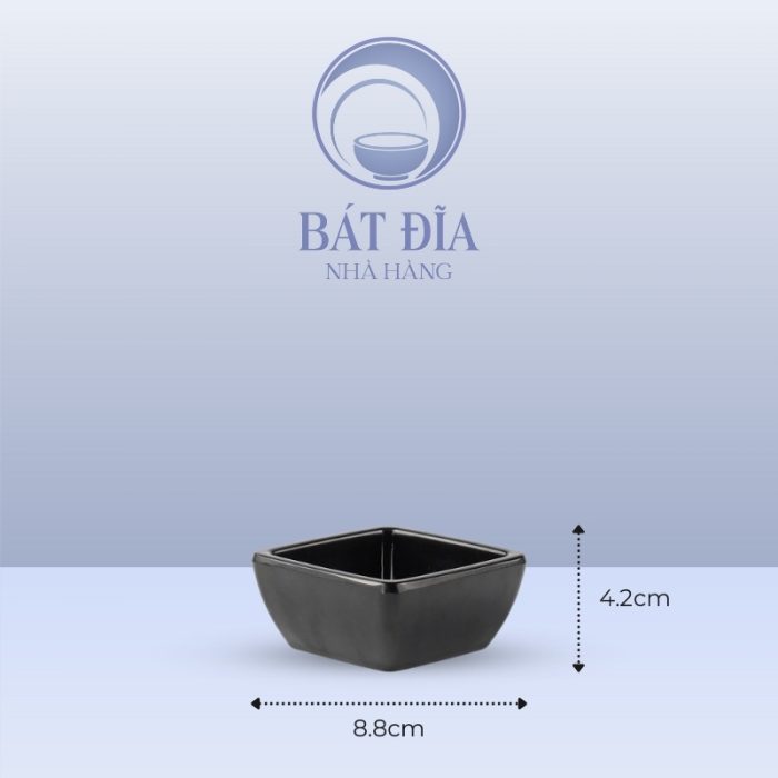 Kích Thước Bát Vuông Melamine Đen