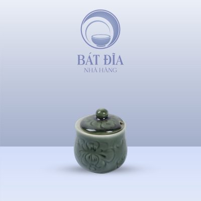 Bình Đường Men Xanh Hoa Bèo