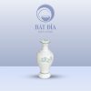 Bình Rượu Men Kem Vẽ Sen Xanh
