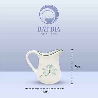 Kích Thước Bình Sữa Men Kem Vẽ Sen Xanh