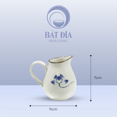 Kích Thước Bình Sữa Men Trắng Vẽ Sen Lam