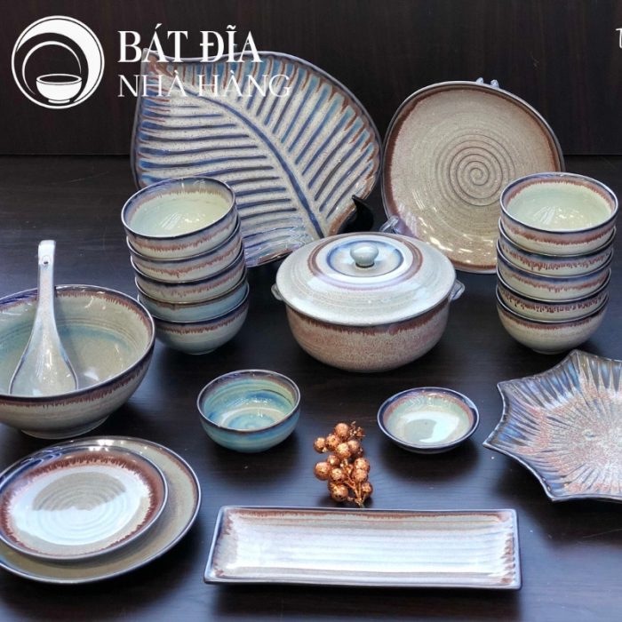 Bộ Bát Đĩa Men Thiên Hà