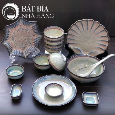 Bộ Bát Đĩa Men Thiên Hà