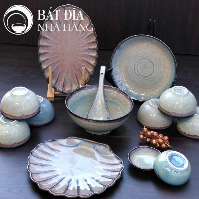 Bộ Bát Đĩa Men Thiên Hà
