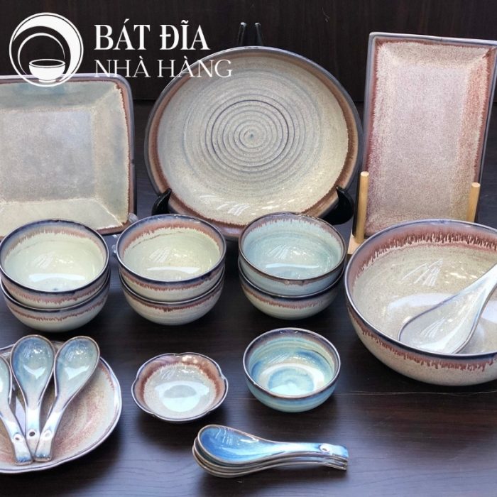 Bộ Bát Đĩa Men Thiên Hà