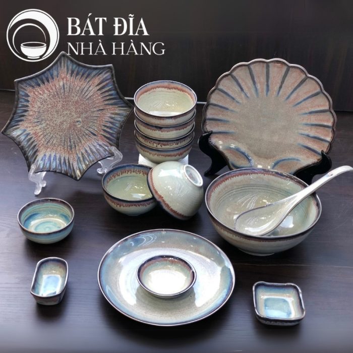 Bộ Bát Đĩa Men Thiên Hà