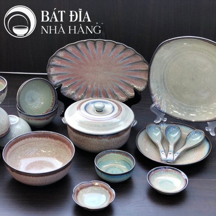 Bộ Bát Đĩa Men Thiên Hà
