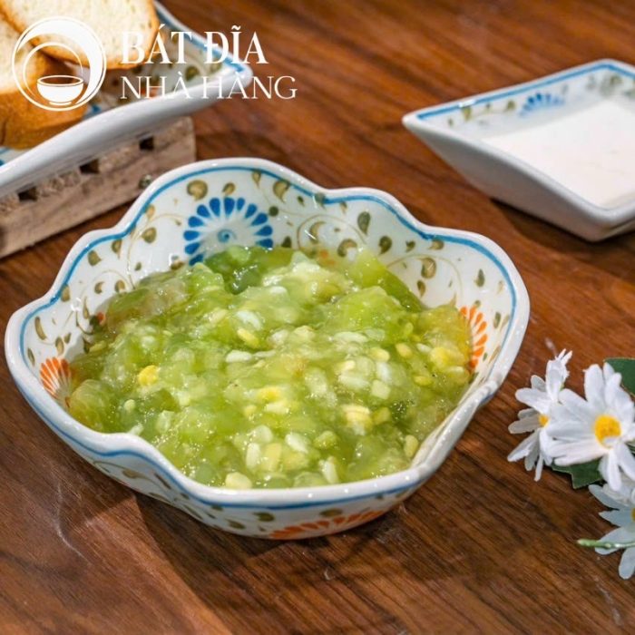 Bộ Bát Đĩa Men Trắng Vẽ Hoa Cúc