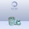 Bộ Tích Men Lam Hoa Đào Trắng