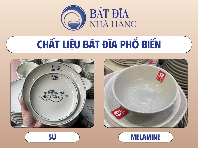 2 chất liệu bát đĩa phổ biến