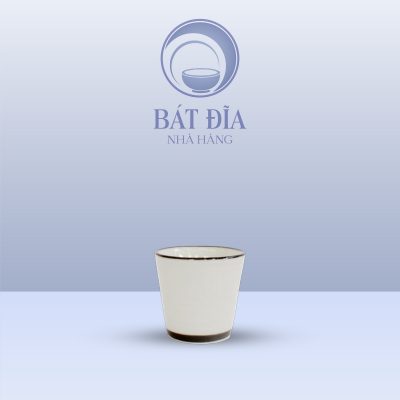 Chén Rượu Men Trắng Vẽ Sen Lam