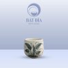 Cốc Bầu Lớn Men Rạn Vẽ Chuồn Xanh