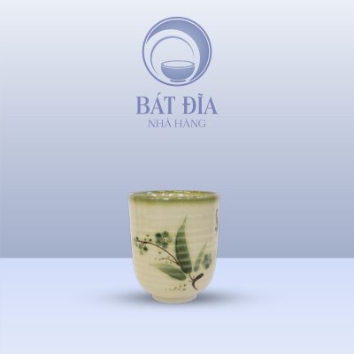 Cốc Trà Xanh Men Xanh Đào Chuồn