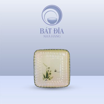 Đĩa Bích Quy Men Xanh Đào Chuồn