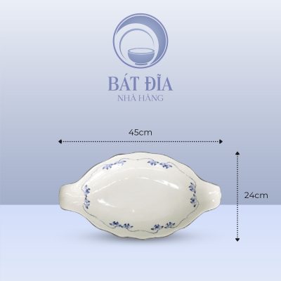 Kích Thước Đĩa Cá Men Trắng Vẽ Sen Lam