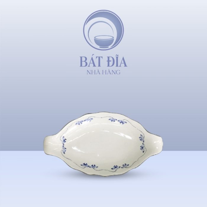 Đĩa Cá Men Trắng Vẽ Sen Lam