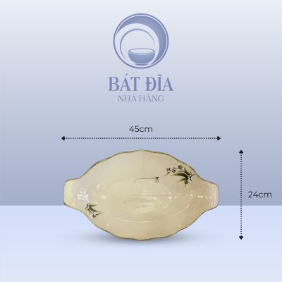 Kích Thước Đĩa Cá Men Xanh Đào Chuồn