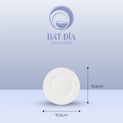 Kích Thước Đĩa Cạn Melamine Trắng