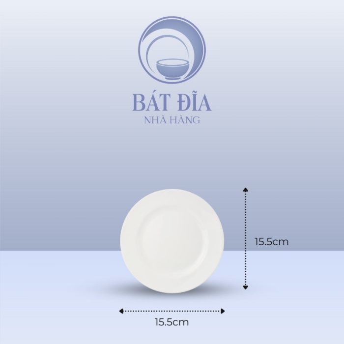 Kích Thước Đĩa Cạn Melamine Trắng