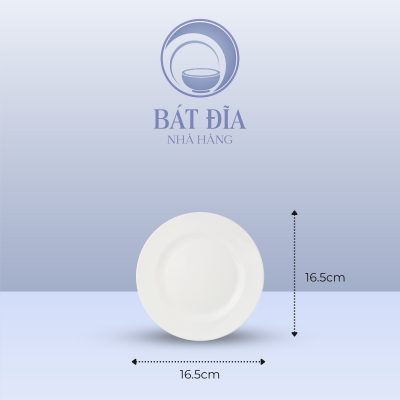 Kích Thước Đĩa Cạn Melamine Trắng