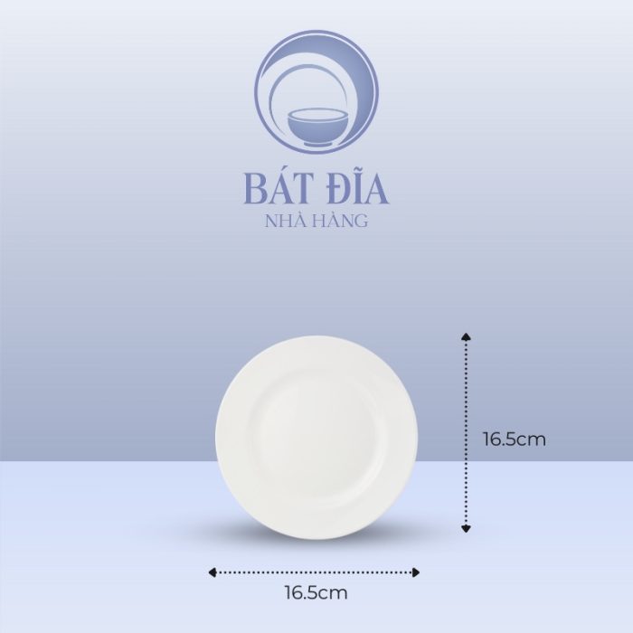 Kích Thước Đĩa Cạn Melamine Trắng
