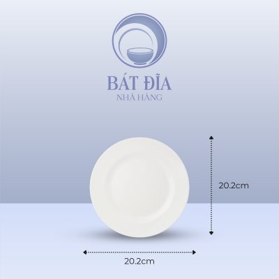 Kích Thước Đĩa Cạn Melamine Trắng