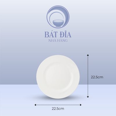 Kích Thước Đĩa Cạn Melamine Trắng