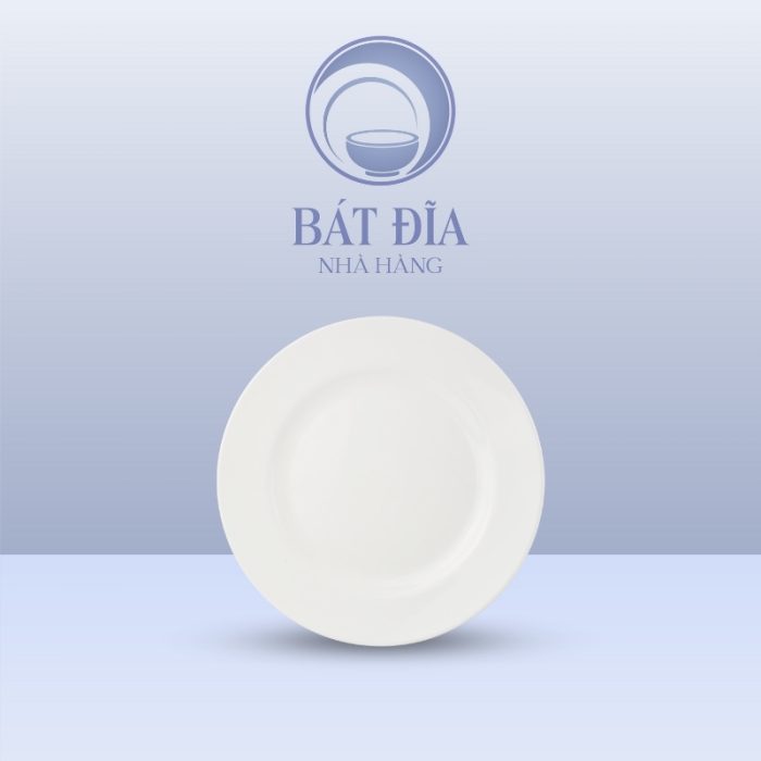 Đĩa Cạn Melamine Trắng