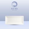 Đĩa Chữ Nhật Melamine Trắng
