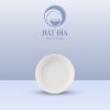 Đĩa Có Khất Kiểu Hàn Melamine Trắng