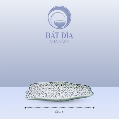 Kích Thước Đĩa Lá Chuối Men Xanh Hoa Bèo