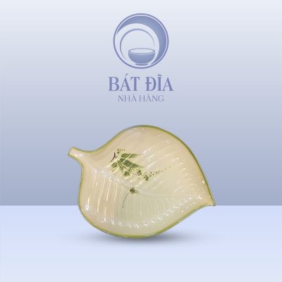 Đĩa Lá Đại Men Xanh Đào Chuồn